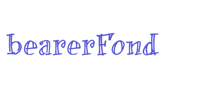 bearerFond Font Download