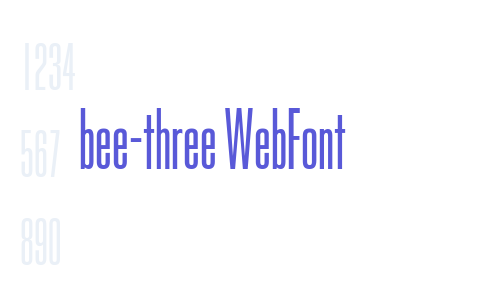 bee-three WebFont Font Download