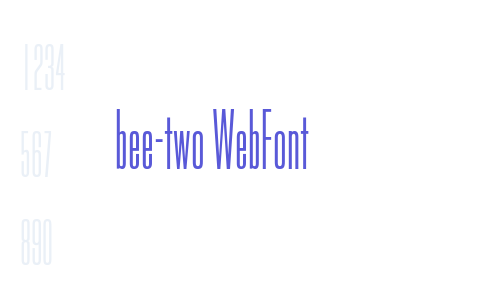 bee-two WebFont Font Download