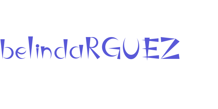 belindaRGUEZ Font Download