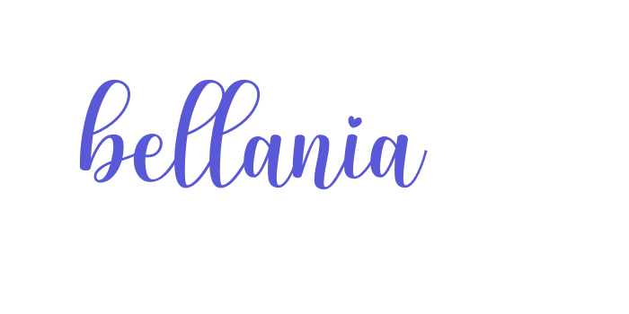 bellania Font Download