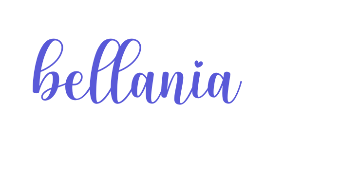 bellania Font