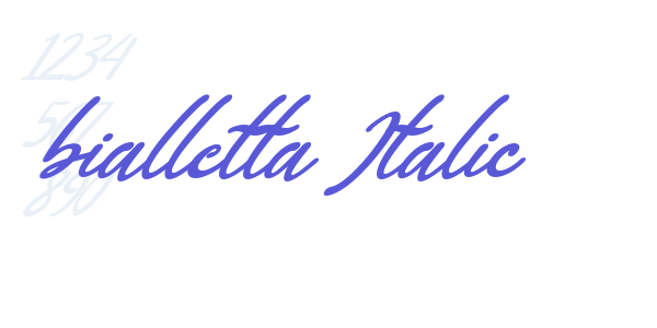 bialletta Italic font