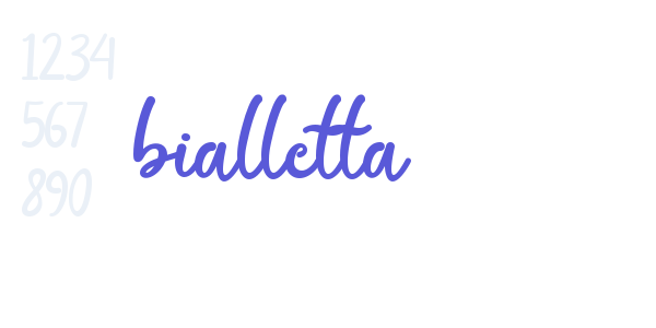 bialletta font