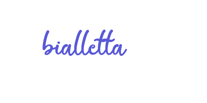 bialletta Font Download