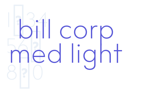 bill corp med light Font