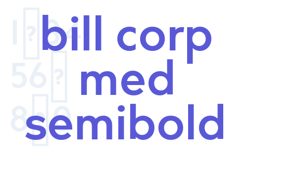 bill corp med semibold Font