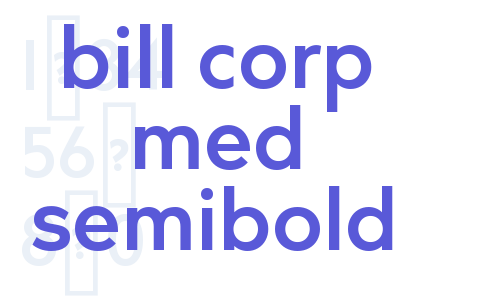 bill corp med semibold Font