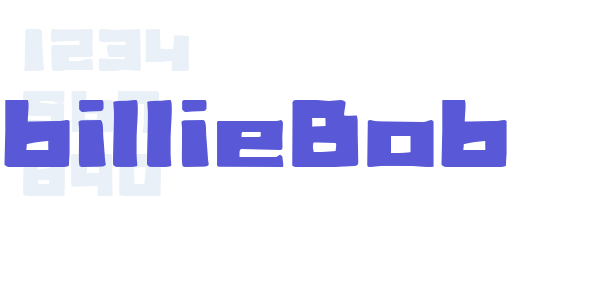 billieBob font