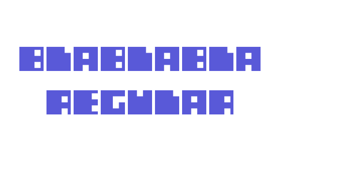 blablabla Regular Font