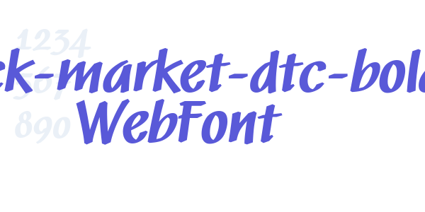 black-market-dtc-bold WebFont font