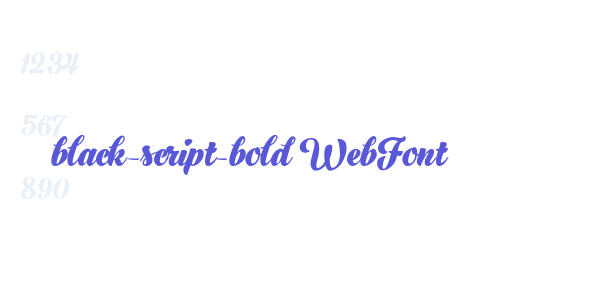 black-script-bold WebFont font