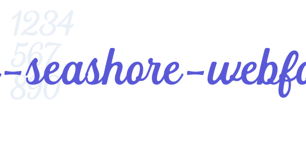 black-seashore-webfont font free