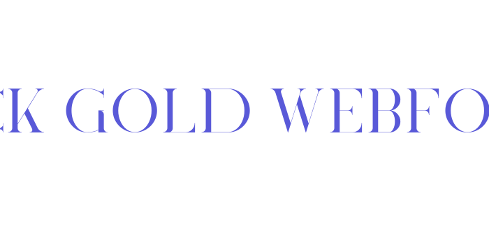 black-gold-webfont Font Download