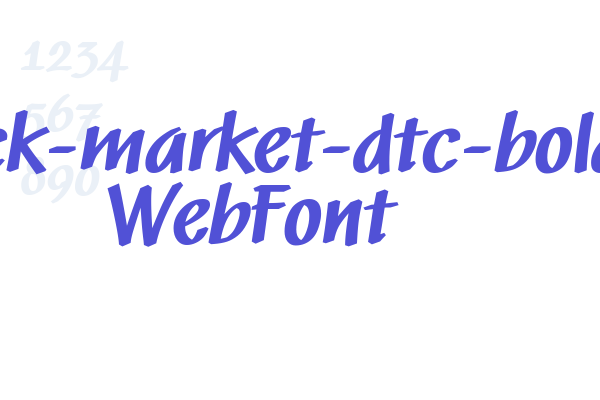 black-market-dtc-bold WebFont Font Download