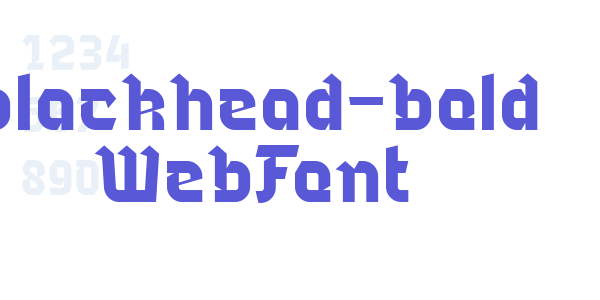 blackhead-bold WebFont font