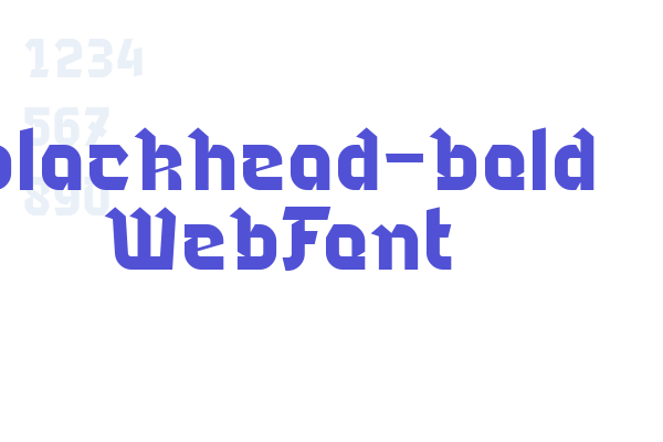 blackhead-bold WebFont Font Download