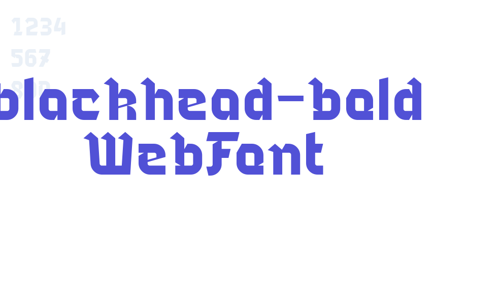 blackhead-bold WebFont-font-download