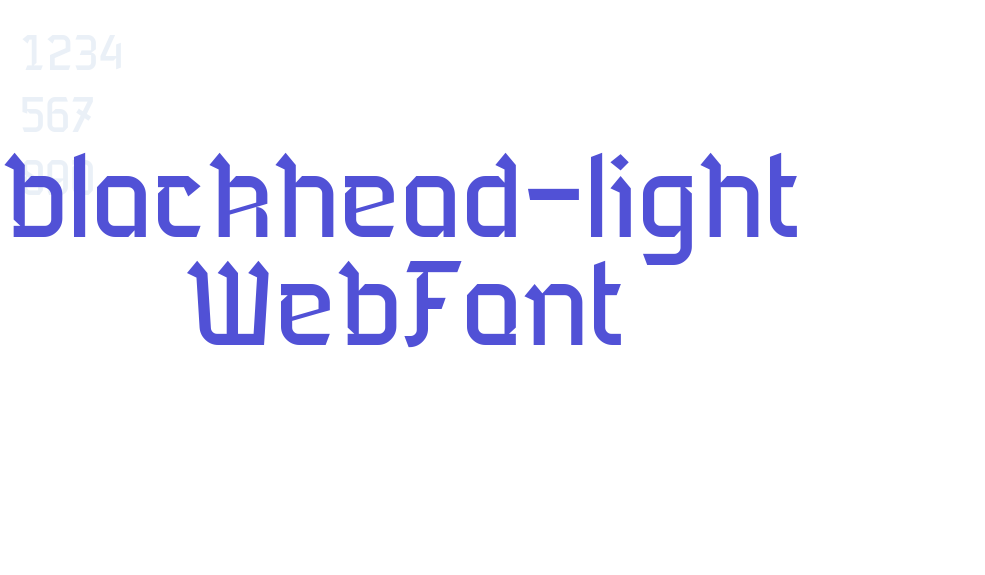 blackhead-light WebFont-font-download