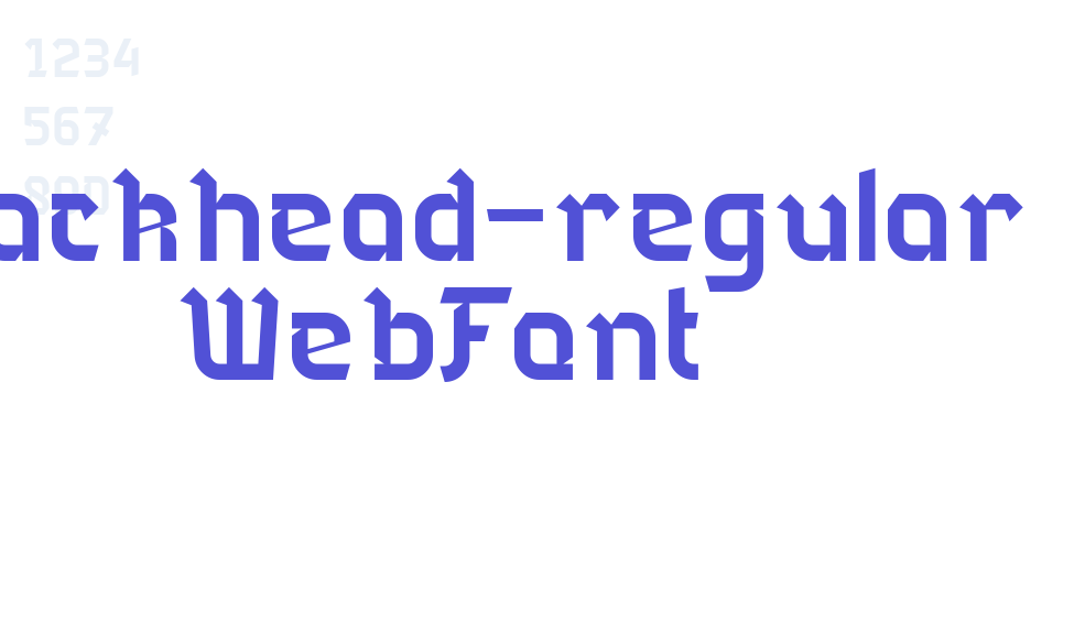 blackhead-regular WebFont-font-download