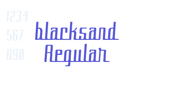 blacksand Regular font free