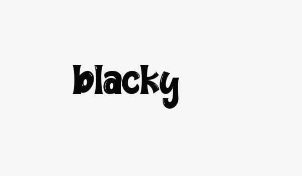 blacky Font