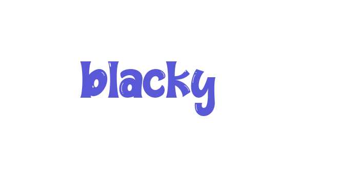 blacky Font