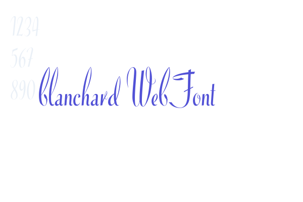 blanchard WebFont