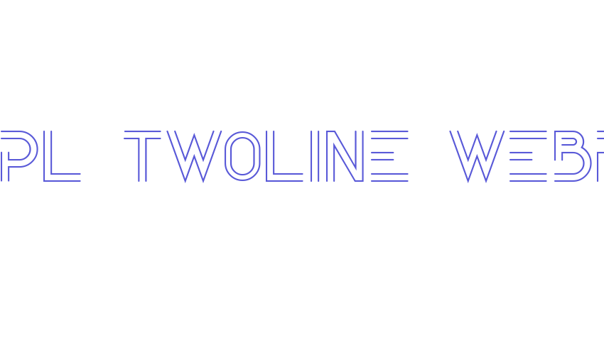 blupurpl-twoline-webfont Font