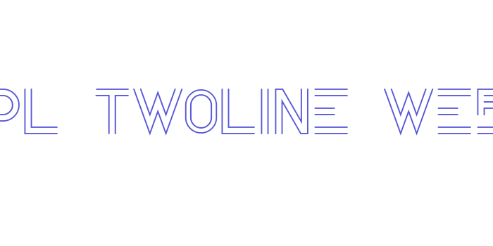 blupurpl-twoline-webfont Font Download