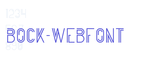 bock-webfont font free