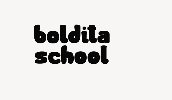 boldita school Font