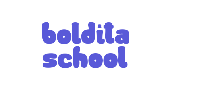 boldita school Font Download