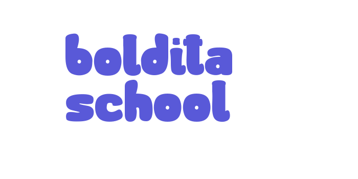 boldita school Font