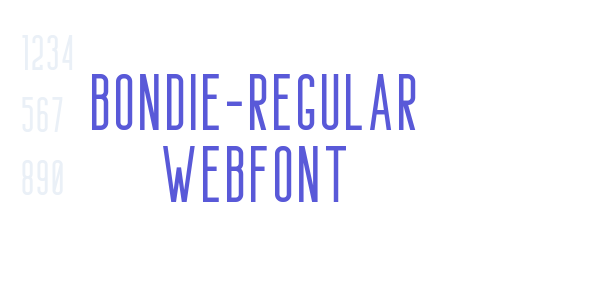 bondie-regular WebFont font free