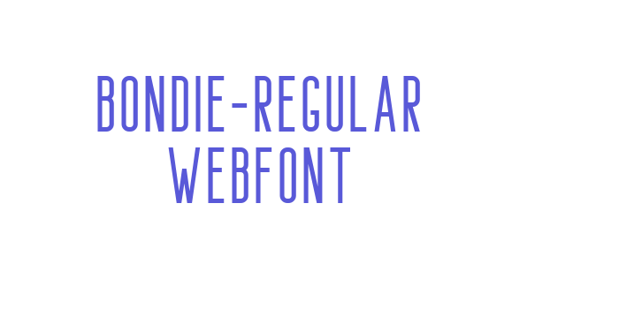 bondie-regular WebFont Font Download