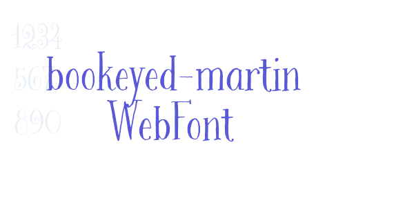 bookeyed-martin WebFont font free