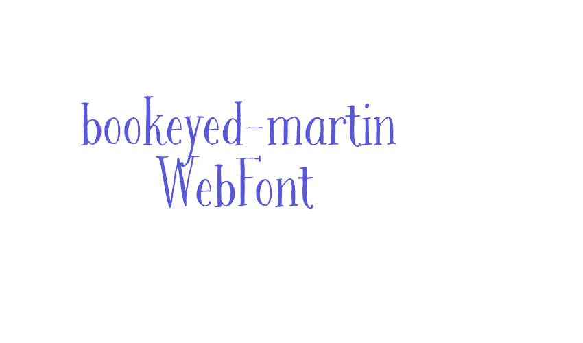 bookeyed-martin WebFont Font