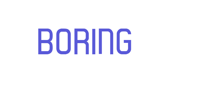 boring Font Download