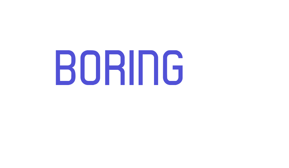 boring-font-download