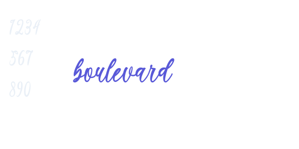 boulevard font free