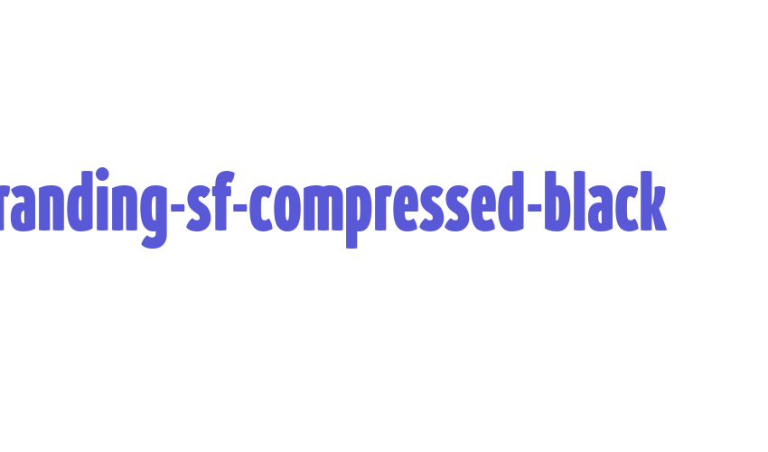 branding-sf-compressed-black Font