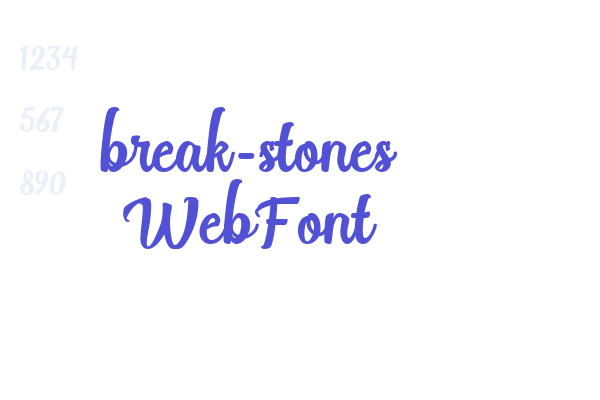 break-stones WebFont Font Download