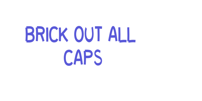 brick OUT all  caps Font Download