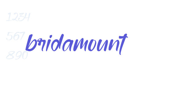 bridamount font free