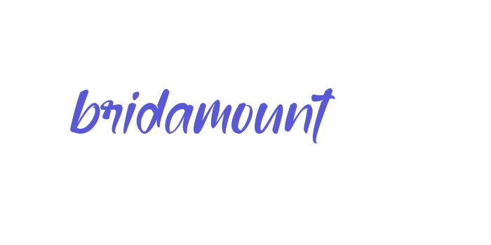 bridamount Font Download