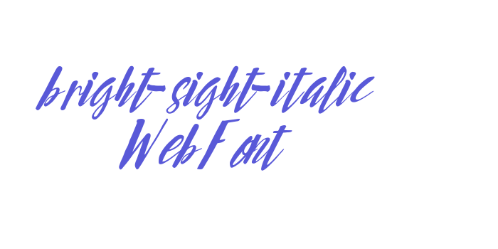 bright-sight-italic WebFont Font Download