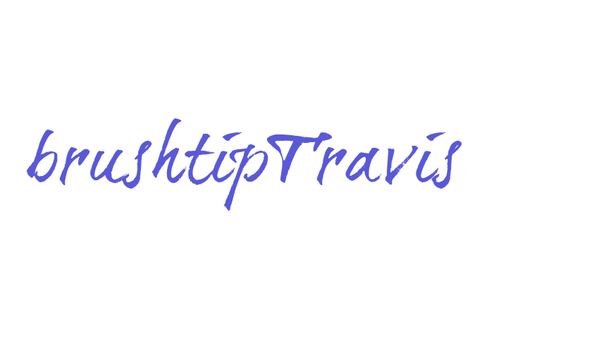 brushtipTravis Font Download