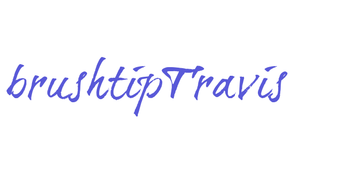 brushtipTravis Font Download