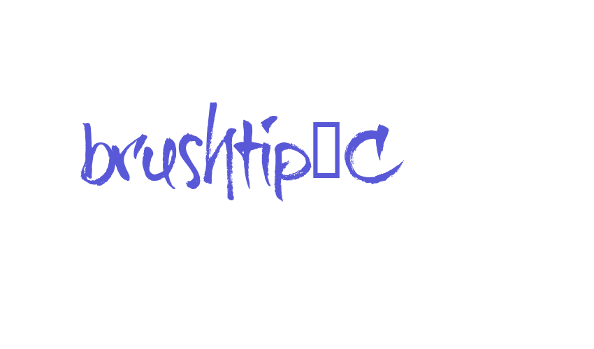 brushtip-C Font Download